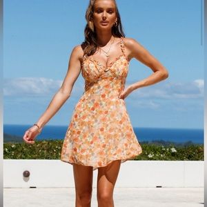 Hello Molly Unlikely Pair Dress Orange